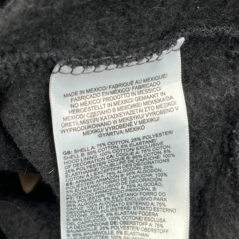 The North Face Graphic Hoodie - Small Black Cotton Blend