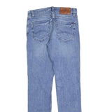 TOMMY JEANS Womens Slim Blue Denim Light W28 L32 Zip Slim Fit Straight Jeans