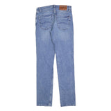 TOMMY JEANS Womens Slim Blue Denim Light W28 L32 Zip Slim Fit Straight Jeans
