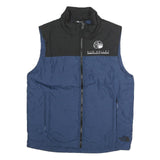 THE NORTH FACE Mens Blue & Black Outdoor Jacket M Polyester Zip Plain