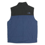 THE NORTH FACE Mens Blue & Black Outdoor Jacket M Polyester Zip Plain