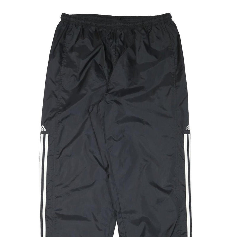 ADIDAS Mens Joggers Black With White Stripes XL W32 L33 Sports Casual Track
