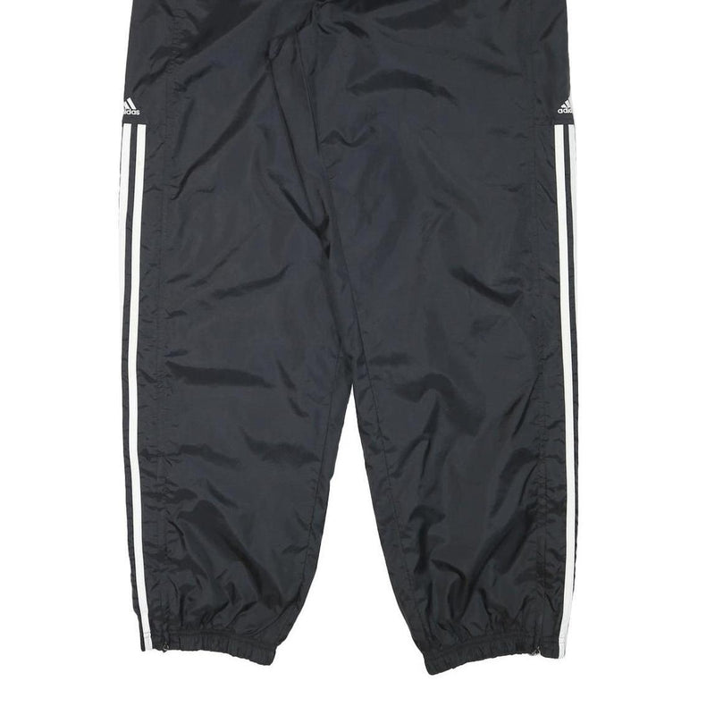 ADIDAS Mens Joggers Black With White Stripes XL W32 L33 Sports Casual Track