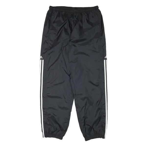 ADIDAS Mens Joggers Black With White Stripes XL W32 L33 Sports Casual Track