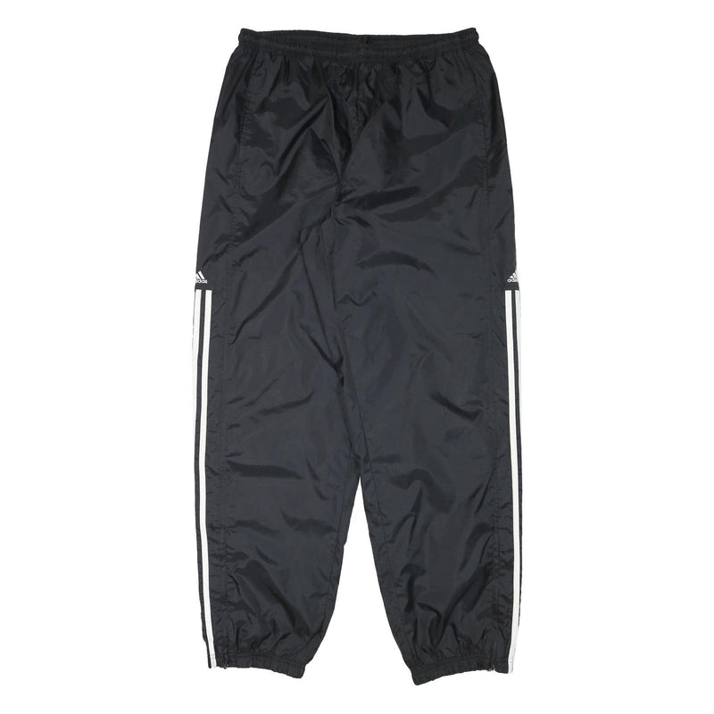 ADIDAS Mens Joggers Black With White Stripes XL W32 L33 Sports Casual Track