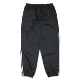 ADIDAS Mens Joggers Black With White Stripes XL W32 L33 Sports Casual Track