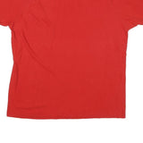PUMA Mens Red & Navy Graphic T-Shirt XL Short Sleeve Crew Neck Cotton Blend