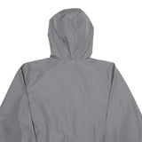 CHAMPION Mens Grey Hoodie Jacket S Polyester Plain Casual Lightweight
