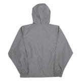 CHAMPION Mens Grey Hoodie Jacket S Polyester Plain Casual Lightweight