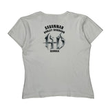 Savannah Harley Davidson Graphic T-Shirt - Large White Cotton