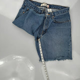 Levis Denim Shorts - 32W 10L Blue Cotton