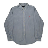 Ralph Lauren Striped Shirt - XL Blue Cotton