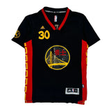 Golden State Warriors Adidas Nba Jersey - Small Black Polyester