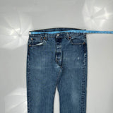 501 Levis Jeans - 36W 30L Blue Cotton
