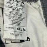 Carhartt Cargo Carpenter Trousers - 40W 32L Grey Cotton