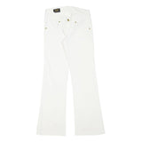 LEE Womens White Regular Straight Denim Medium W24 L28 Cotton Blend Zip Jeans