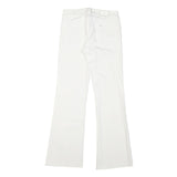 LEE Womens White Regular Straight Denim Medium W24 L28 Cotton Blend Zip Jeans