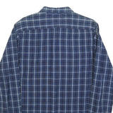 TOMMY HILFIGER Mens Blue Plaid Shirt S Cotton Casual Button Down Long Sleeve