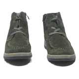 ARA Womens Lace-Up Ankle Boots Green Suede UK 5 Comfortable Stylish Casual