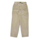 DOCKERS Mens Regular Fit Beige Cotton Blend Corduroy Trousers W31 L30 Classic