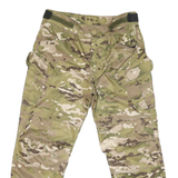 Womens Regular Fit Button Closure Cotton Blend Camouflage Trousers W30 L23