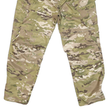 Womens Regular Fit Button Closure Cotton Blend Camouflage Trousers W30 L23