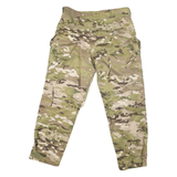 Womens Regular Fit Button Closure Cotton Blend Camouflage Trousers W30 L23
