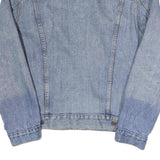 LEVI'S Mens Blue Denim Cotton Classic Jacket M Button Closure Patch