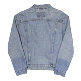 LEVI'S Mens Blue Denim Cotton Classic Jacket M Button Closure Patch