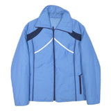 CITY Womens Blue & Navy Zip Jacket M Polyester Blend Plain Casual Lightweight