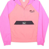 PINK Womens Pink & Light Pink Lightweight Jacket XS Nylon Zip Hooded Casual