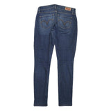 LEVI'S 524 Womens Jeans Blue Slim Skinny Denim Medium W28 L29 Stylish Zip