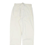 MARC CAIN Womens Cotton Blend White Regular Leg Trousers W26 L31 Zip Fit