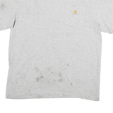 CARHARTT Mens Grey Pocket T-Shirt M Short Sleeve Crew Neck Casual Cotton Blend