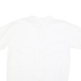 Mens White Shirt XL Cotton Short Sleeve Button Down Casual Summer
