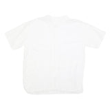 Mens White Shirt XL Cotton Short Sleeve Button Down Casual Summer
