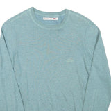 LEVI'S Mens Blue Plain Cotton Blend Regular Fit Crew Neck Jumper S Casual