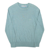 LEVI'S Mens Blue Plain Cotton Blend Regular Fit Crew Neck Jumper S Casual