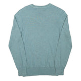 LEVI'S Mens Blue Plain Cotton Blend Regular Fit Crew Neck Jumper S Casual