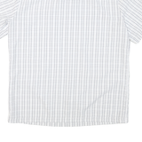 JACK WOLFSKIN Mens White & Grey Check Shirt L Breathable Lightweight Casual