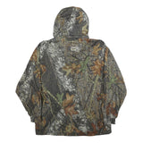 ROCKY GEAR Mens Green & Brown Camouflage Outdoor Jacket L Polyester Zip Hooded