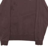 NIKE Mens Maroon Crew Neck Pullover Sweatshirt S Cotton Blend Jersey Long Sleeve