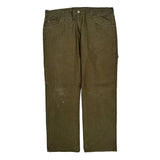 Dickies Carpenter Pants - 38W 31L Green Cotton