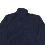 WEK Mens Navy Zip Jacket S Polyester Blend Plain Warm Comfort Casual