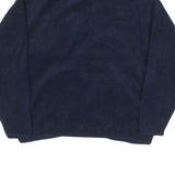 WEK Mens Navy Zip Jacket S Polyester Blend Plain Warm Comfort Casual