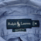 Ralph Lauren Striped Shirt - Medium Blue Cotton