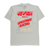 Single Stitch Speedway Racing Screen Stars Graphic T-Shirt - Large White Cotton Blend