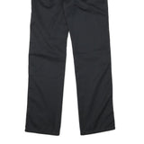 WRANGLER Mens Cotton Blend Black Regular Fit Straight Leg Trousers W27 L30