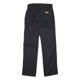 WRANGLER Mens Cotton Blend Black Regular Fit Straight Leg Trousers W27 L30