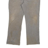 DICKIES Mens Grey Regular Straight Denim Cotton Blend Medium W38 L29 Workwear